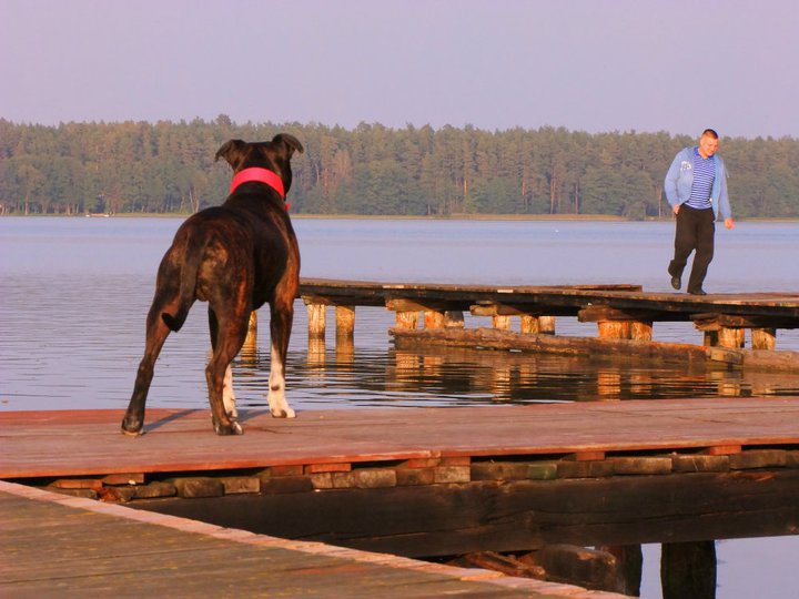Na pomoście w Augustowie;)